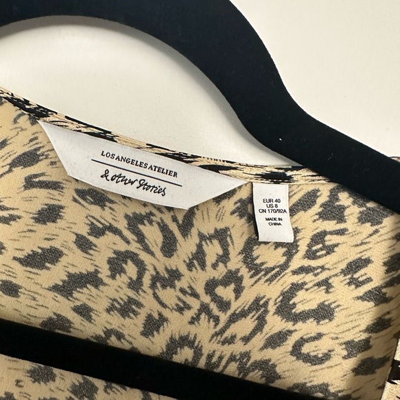 And other stories animal print wrap dress worn once - Picture 4 of 4